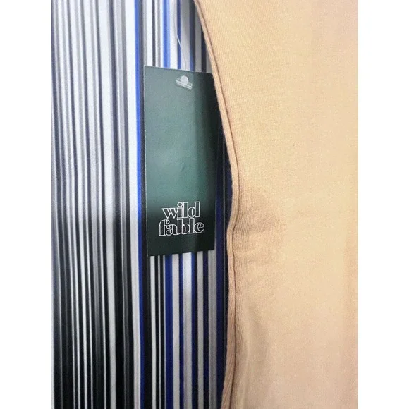 Wild Fable Camel Sleeveless Bodycon Mini Scoop Neck Dress Size L or Large - Picture 4 of 7